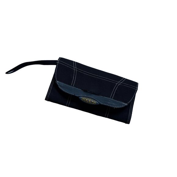 Keen Handbags - Keen Black Nylon Trifold Wristlet Wallet - Women's